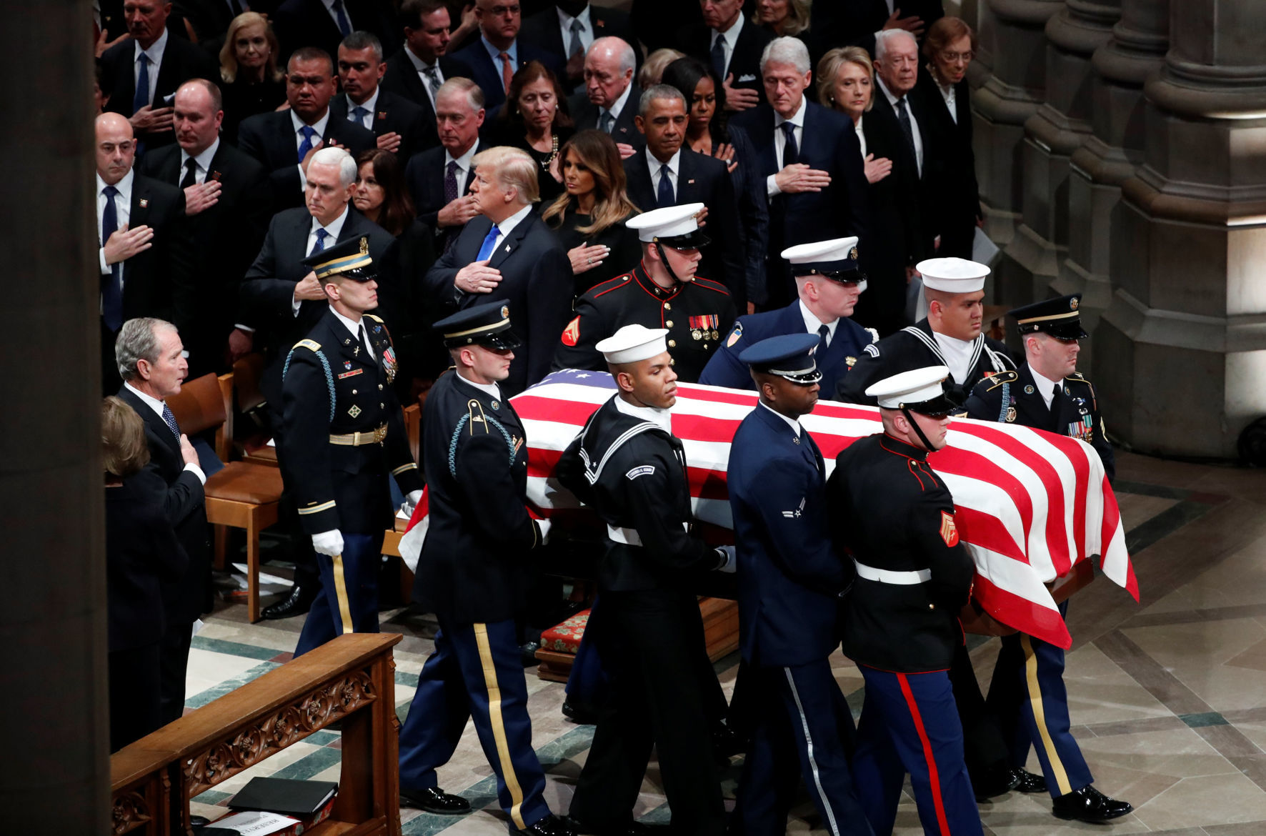 Funeral service for former U.S. President George H.W. Bush in Washington